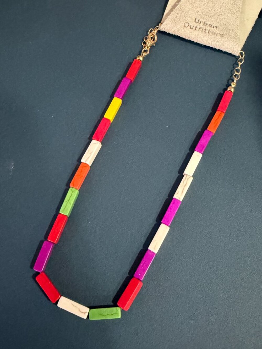 Urban Outfitters Colorful Multicolor Beaded Necklace